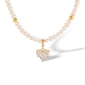 Samantha White Heart Pearl Necklace