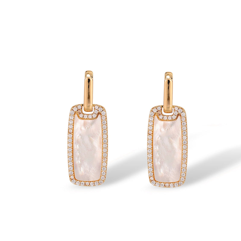 Samira 14K Gold Mother-of-Pearl Earrings