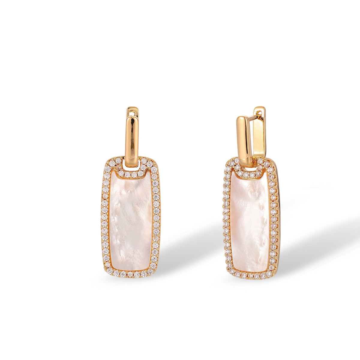 Samira 14K Gold Mother-of-Pearl Earrings