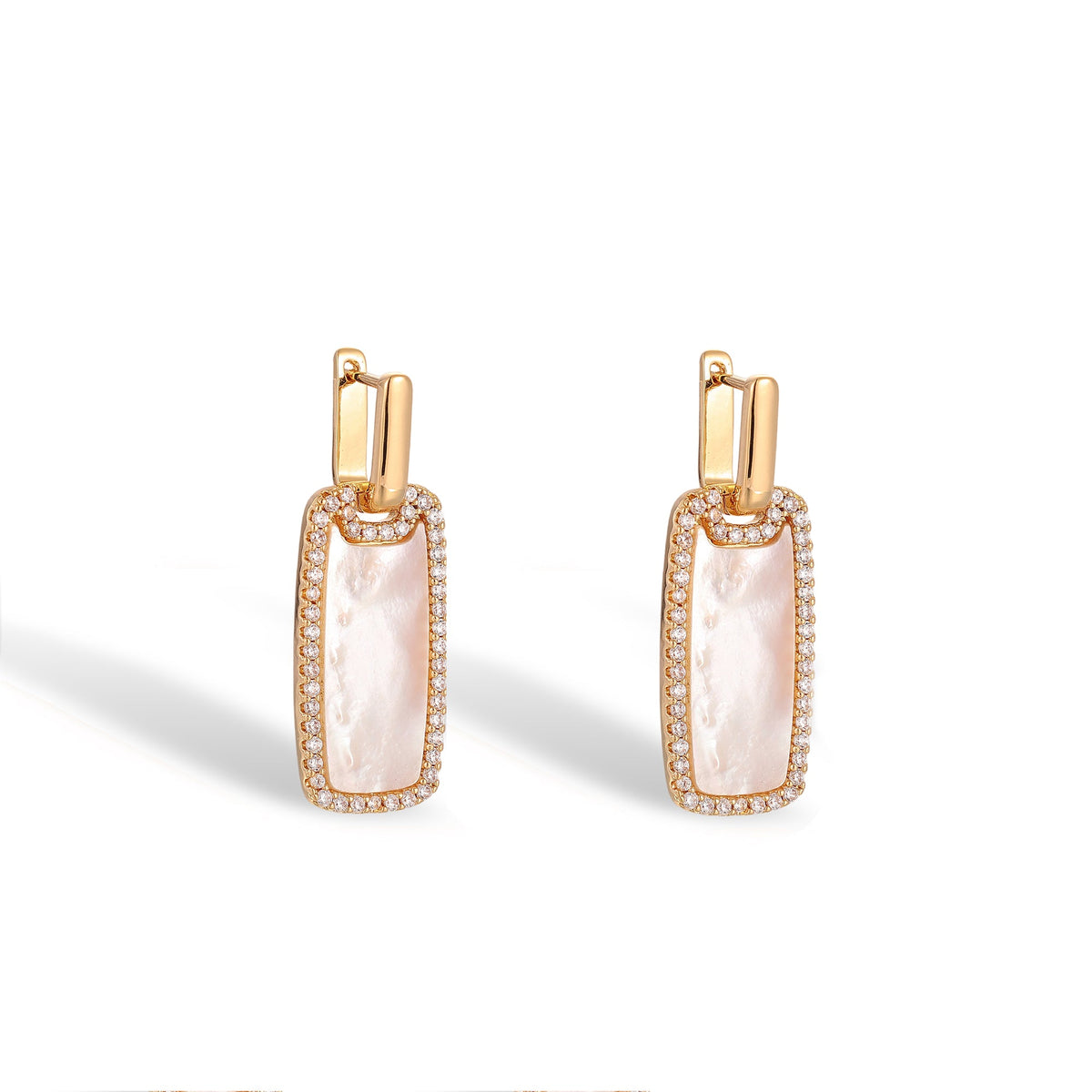 Samira 14K Gold Mother-of-Pearl Earrings