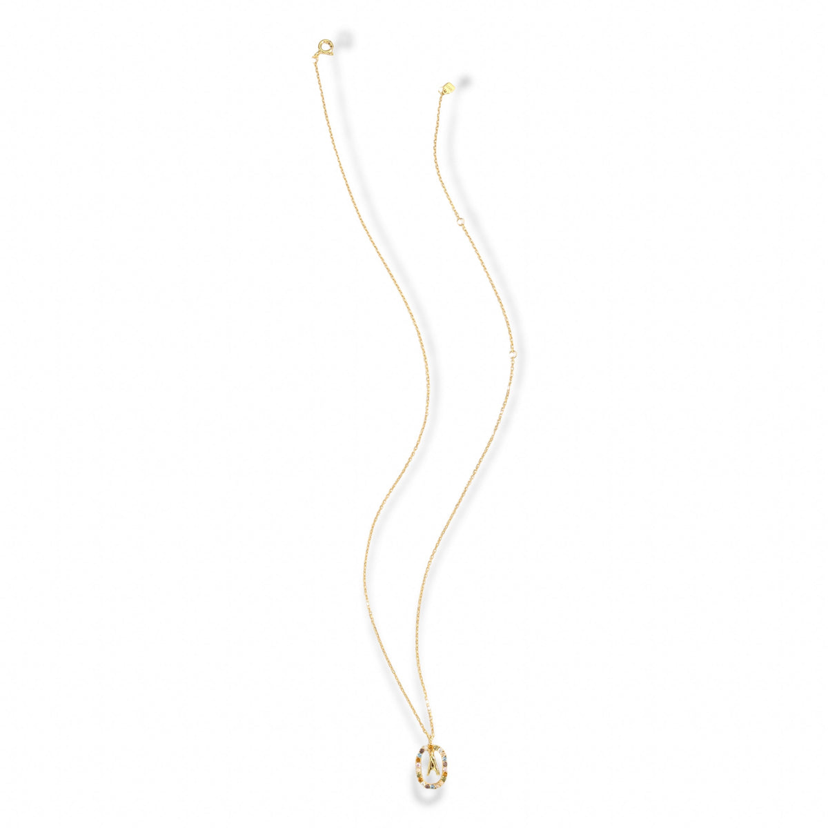 Sandrine Multicolor Initial Letter Necklace