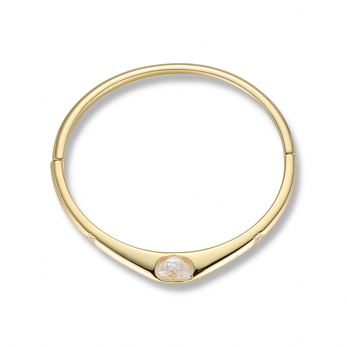 Sarah 14K Gold Round Bangle