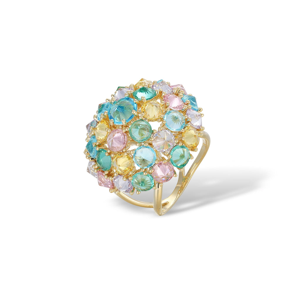 Sarina Multicolor Spherical Scarf Clip Ring