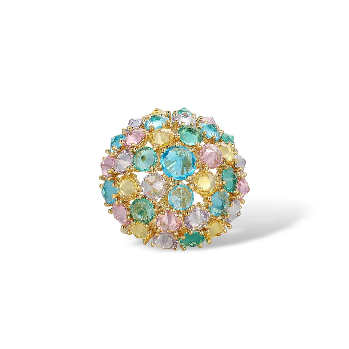 Sarina Multicolor Spherical Scarf Clip Ring