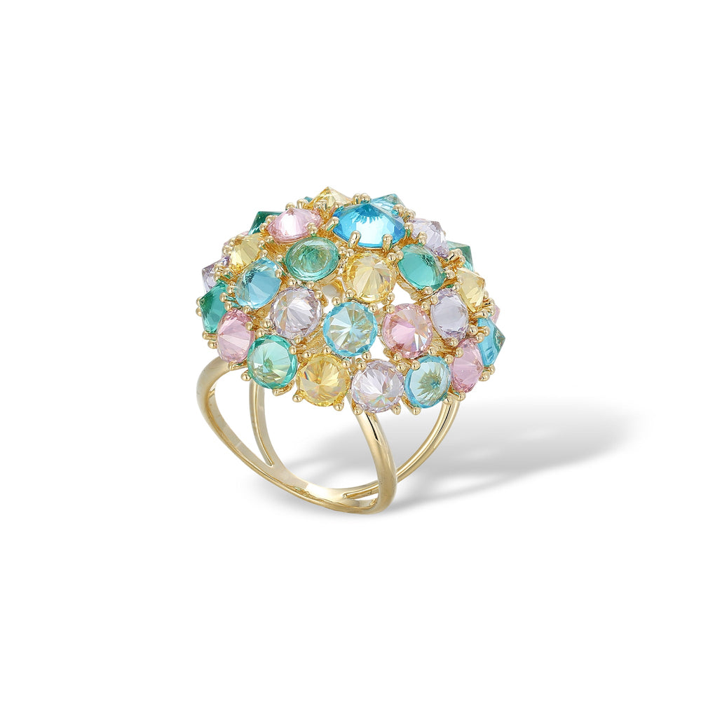 Sarina Multicolor Spherical Scarf Clip Ring
