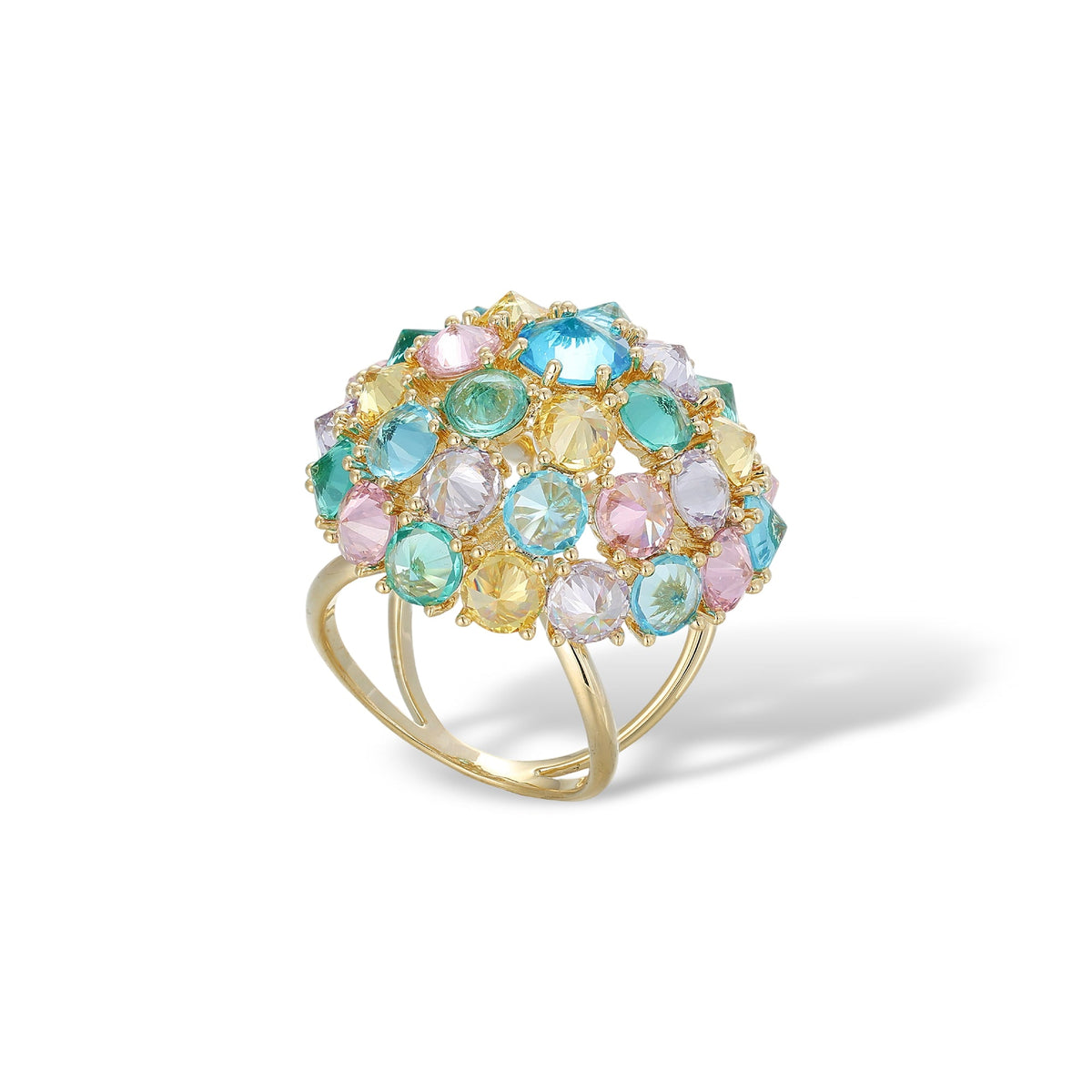 Sarina Multicolor Spherical Scarf Clip Ring