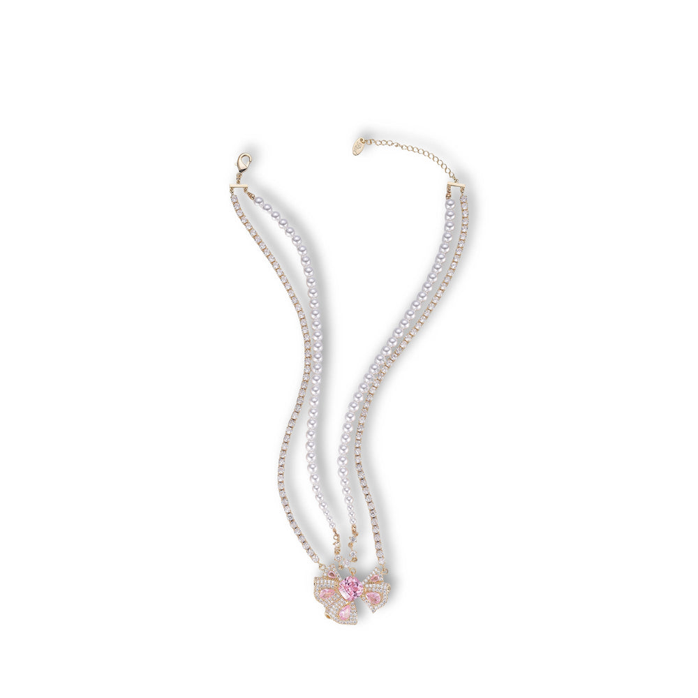 Saskia Pink Butterfly Necklace