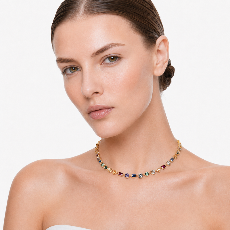 Selina Multicolor Mixed Shape Necklace
