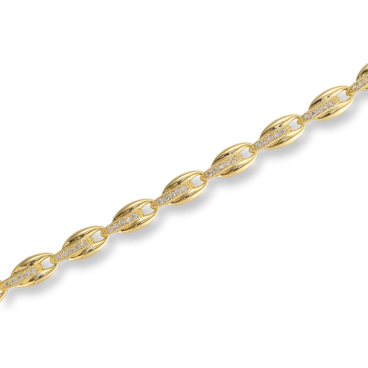 Selma 14K Gold Oval Tennis Bracelet