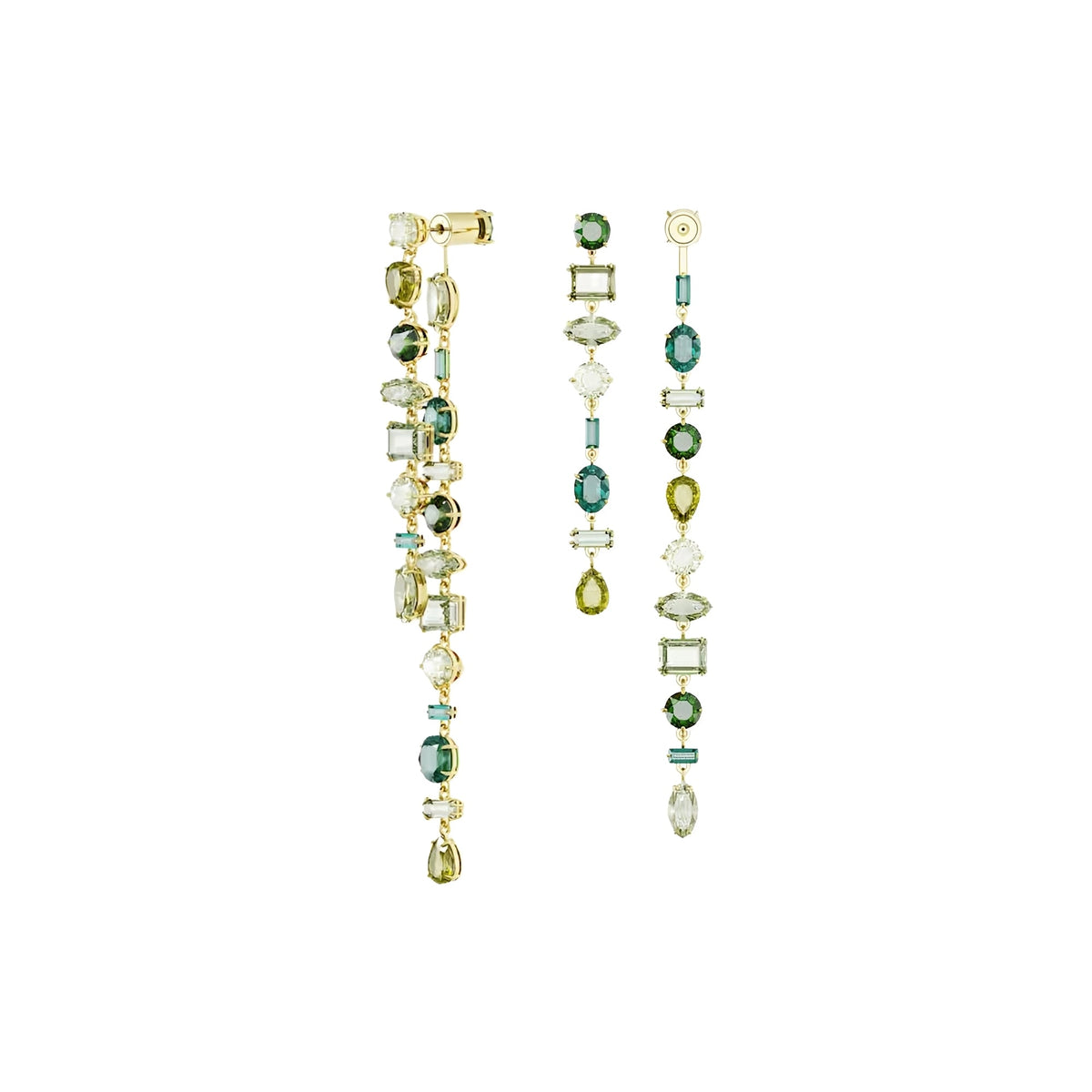 Senta Green Mixed Shape Earrings