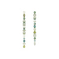 Senta Green Mixed Shape Earrings