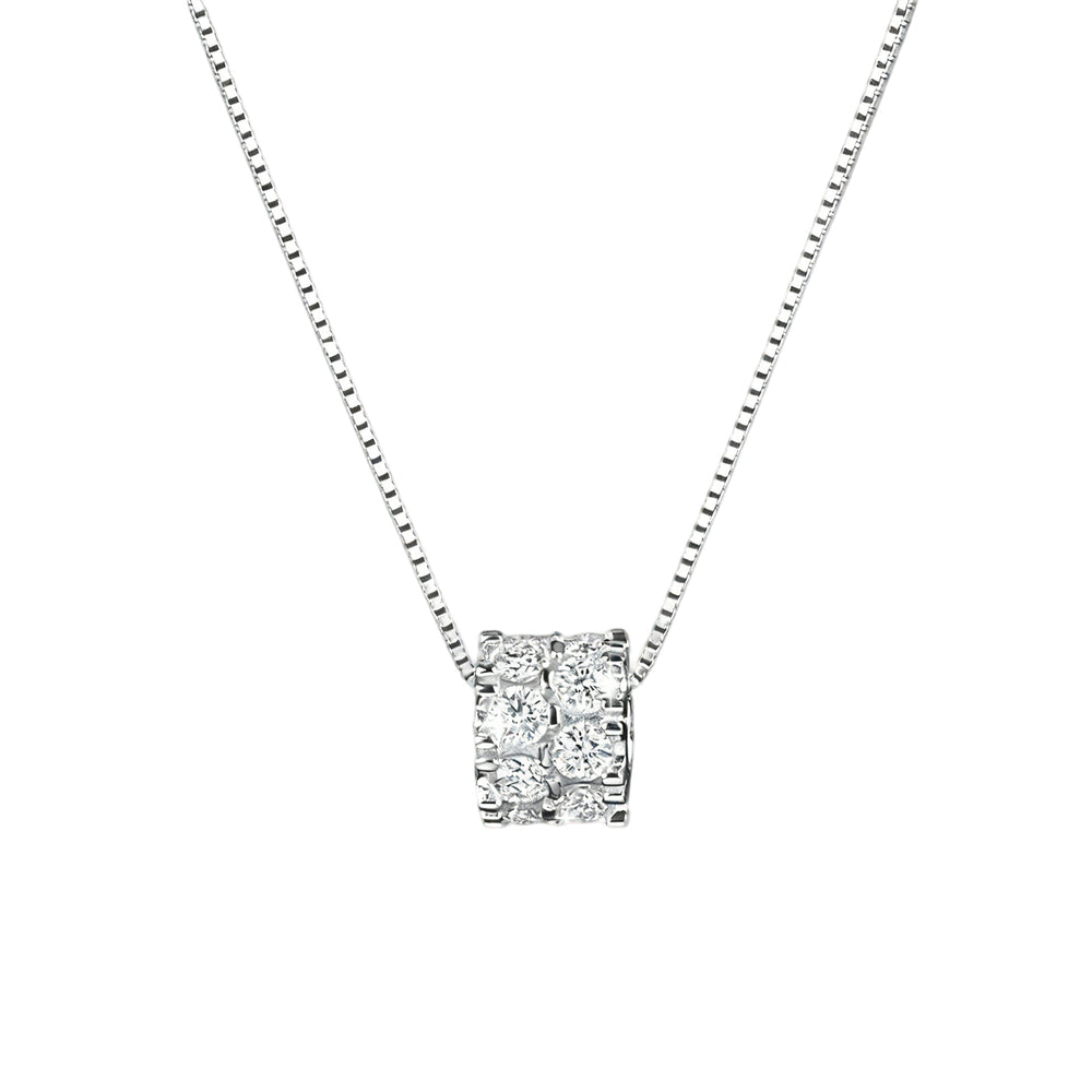 Séverine White Round Necklace