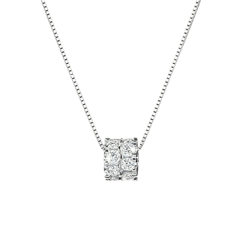 Séverine White Round Necklace