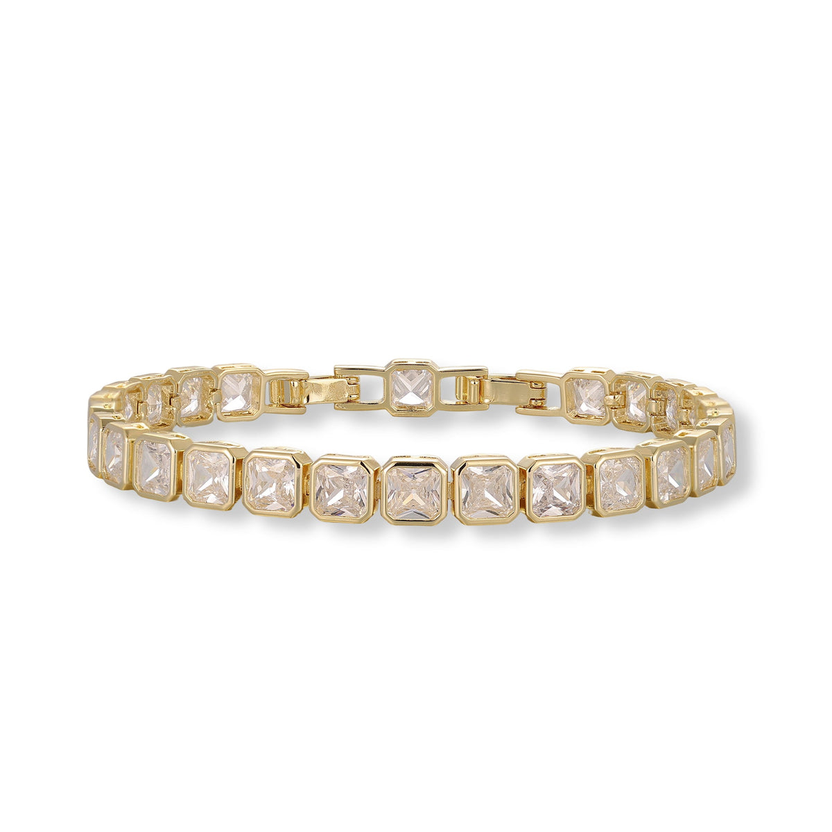 Sharon 14K Gold Square Bracelet