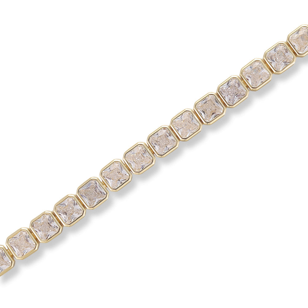 Sharon 14K Gold Square Bracelet