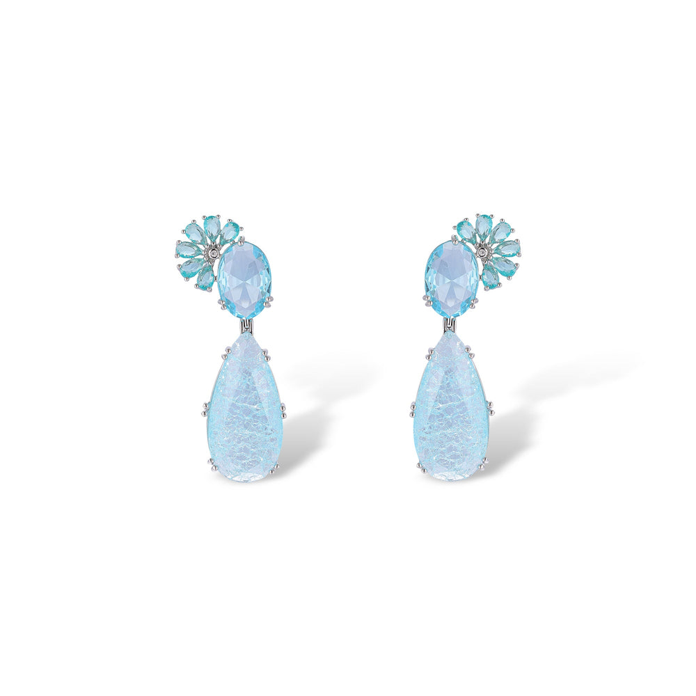 Sibylle Blue Teardrop Earrings