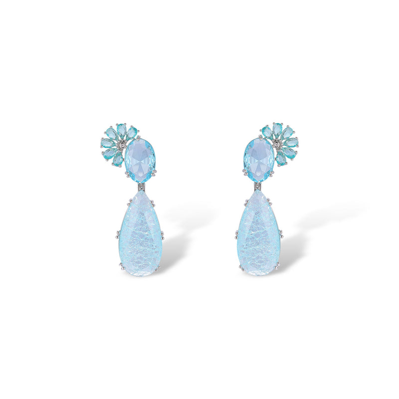 Sibylle Blue Teardrop Earrings