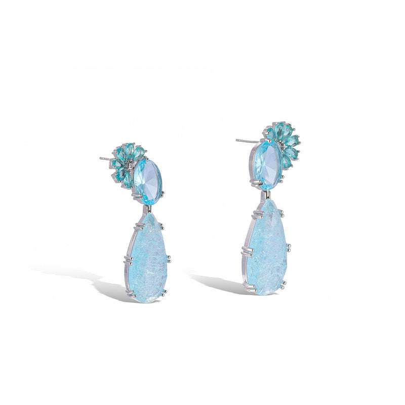 Sibylle Blue Teardrop Earrings