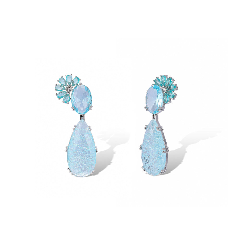 Sibylle Blue Teardrop Earrings