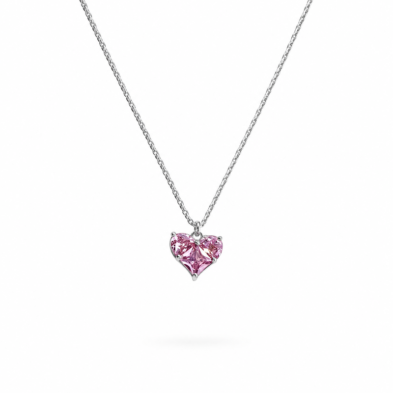 Siglind Pink Heart Necklace