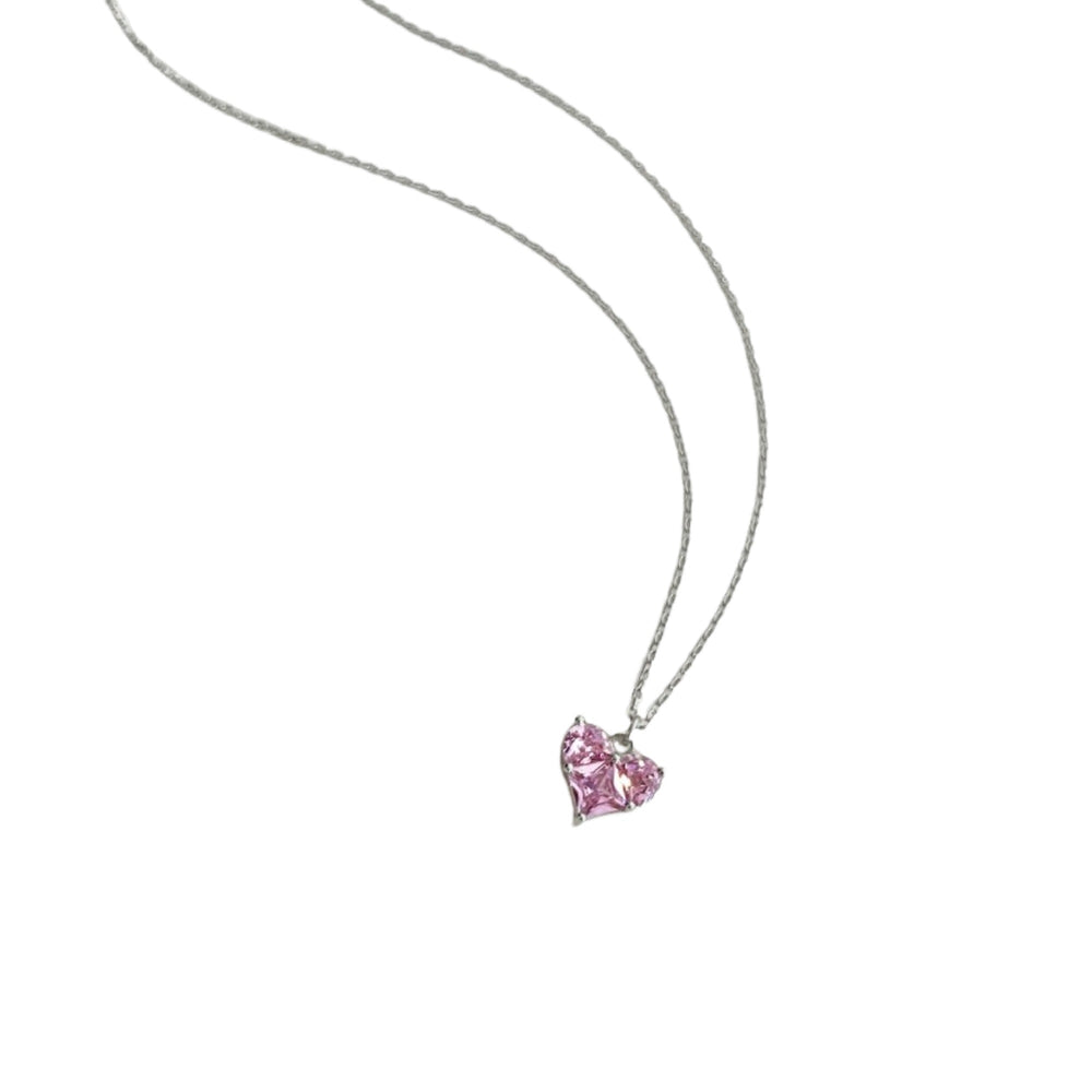 Siglind Pink Heart Necklace