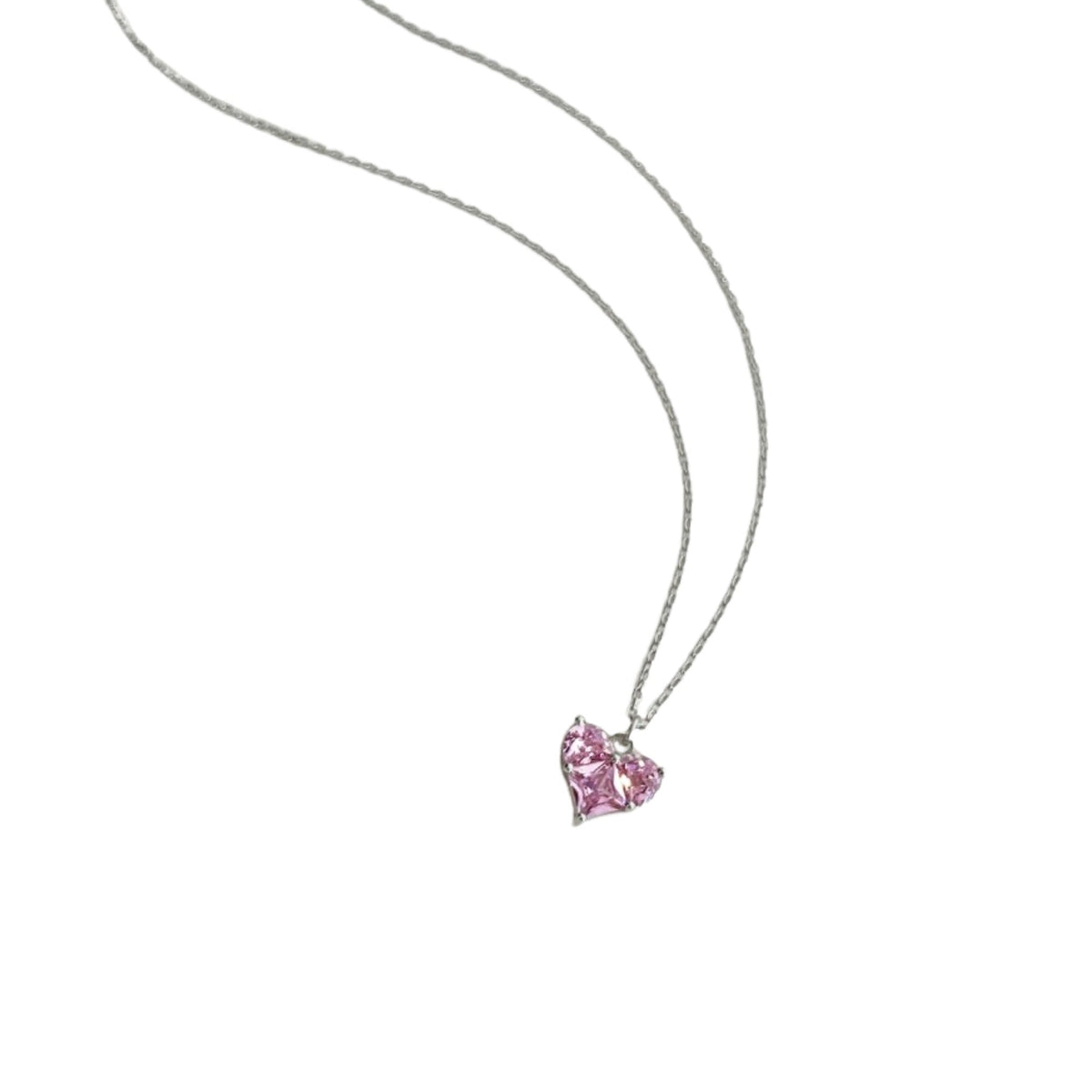 Siglind Pink Heart Necklace