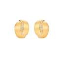 Sigrid 14K Gold Curved Pillow Stud Earrings