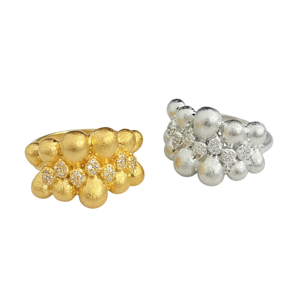 Silvia 14K Gold Coffee Bean Ring