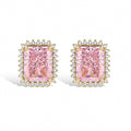 Simone Square 14K Gold Stud Earrings