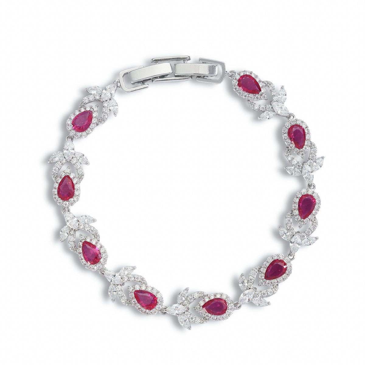 Solange Red Teardrop Bracelet