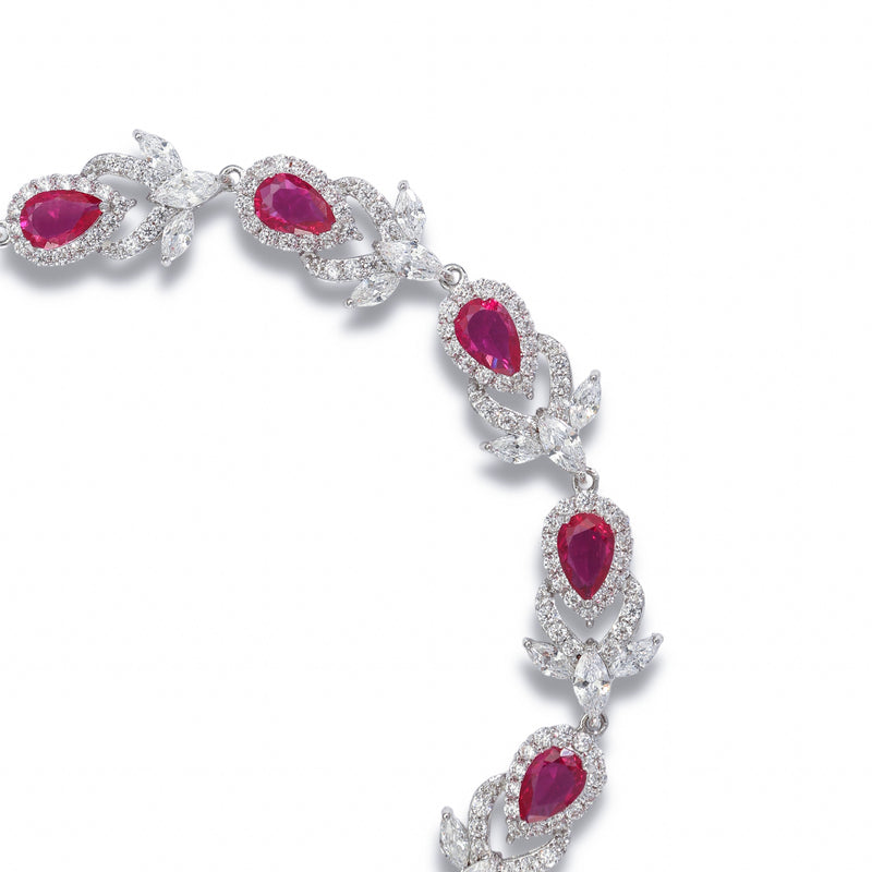 Solange Red Teardrop Bracelet