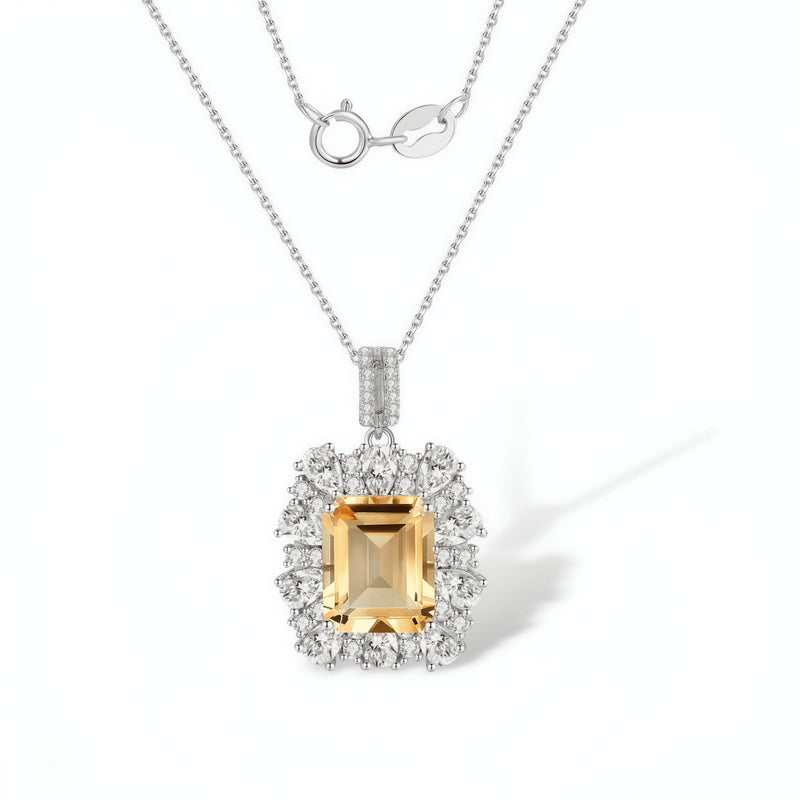 Soleil Yellow Pendent Necklace