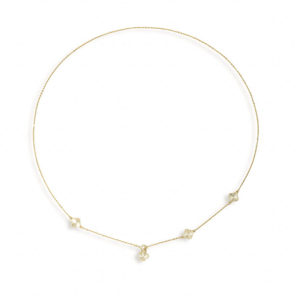 Souhait Feminine 18K Gold Trèfle Necklace