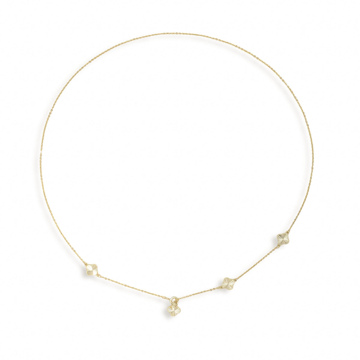 Souhait Feminine 18K Gold Trèfle Necklace