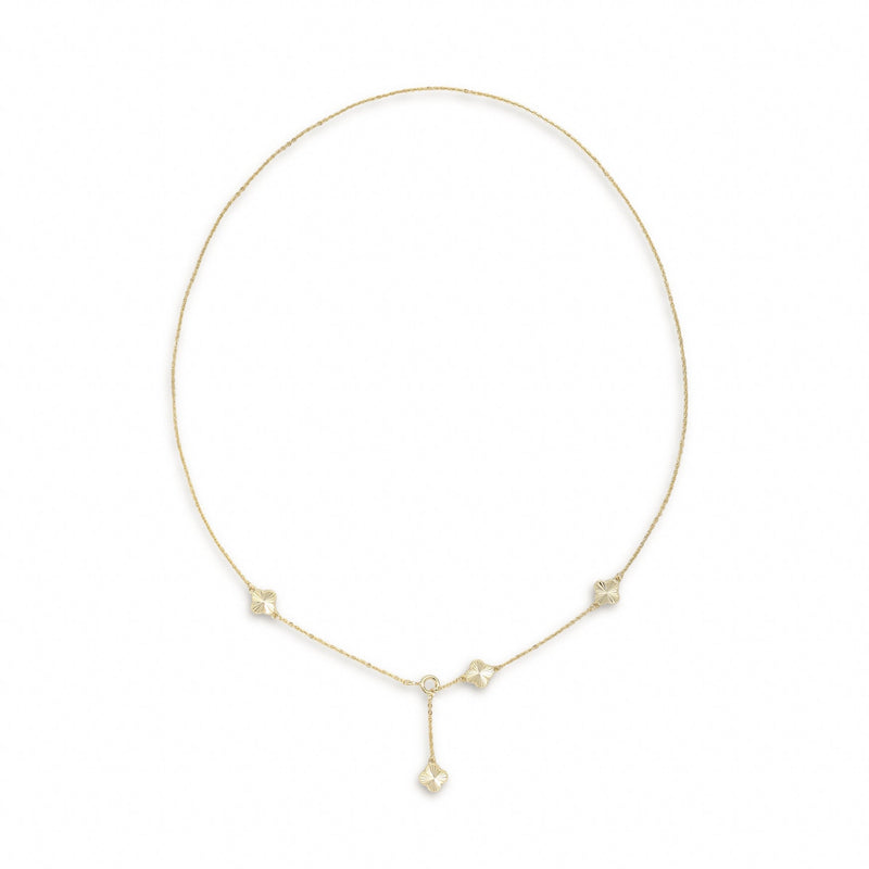 Souhait Feminine 18K Gold Trèfle Necklace