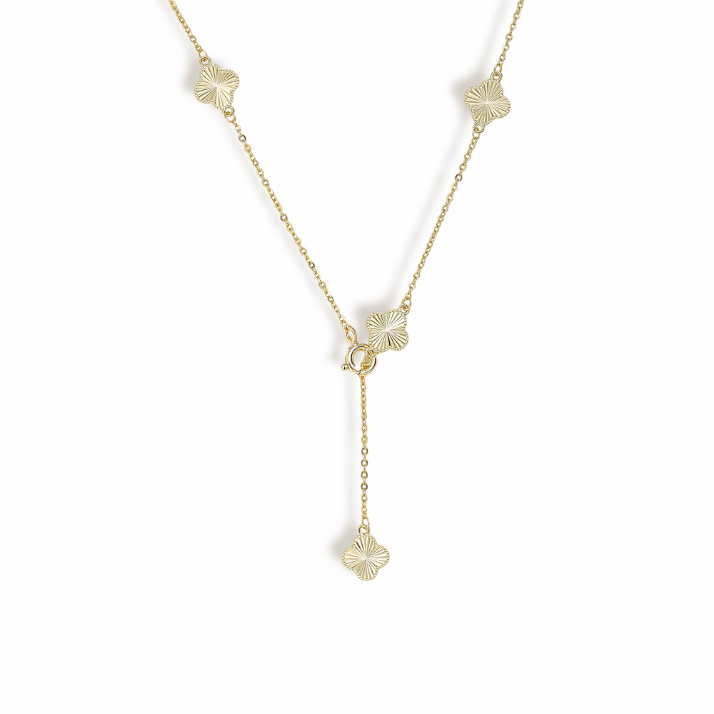 Souhait Feminine 18K Gold Trèfle Necklace