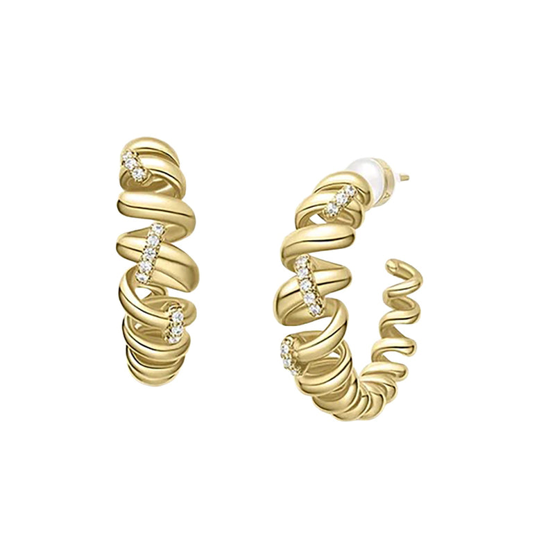 Stefania 14K Gold Fusilli Earrings