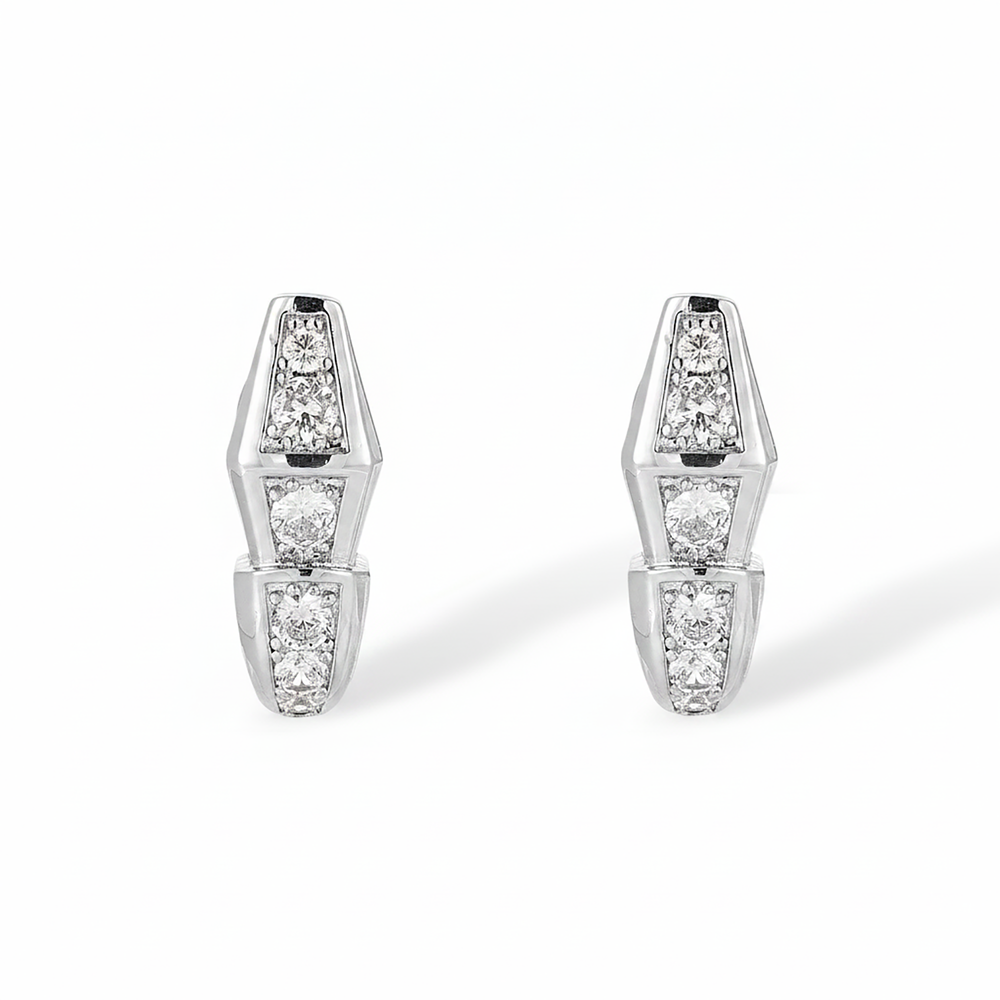 Stefanie 14K Gold Snake Earrings