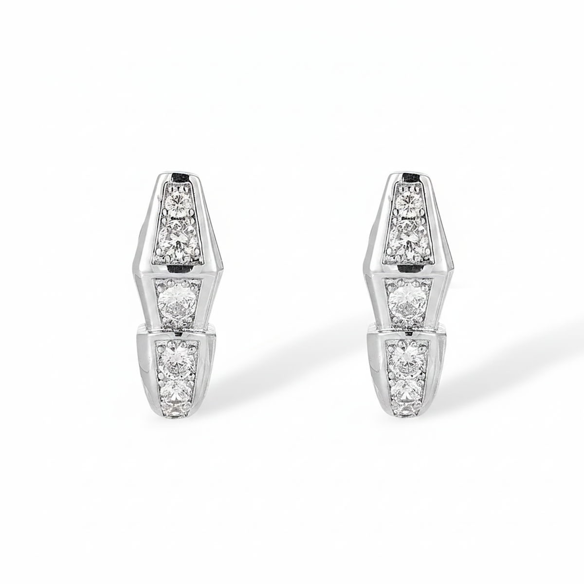 Stefanie 14K Gold Snake Earrings
