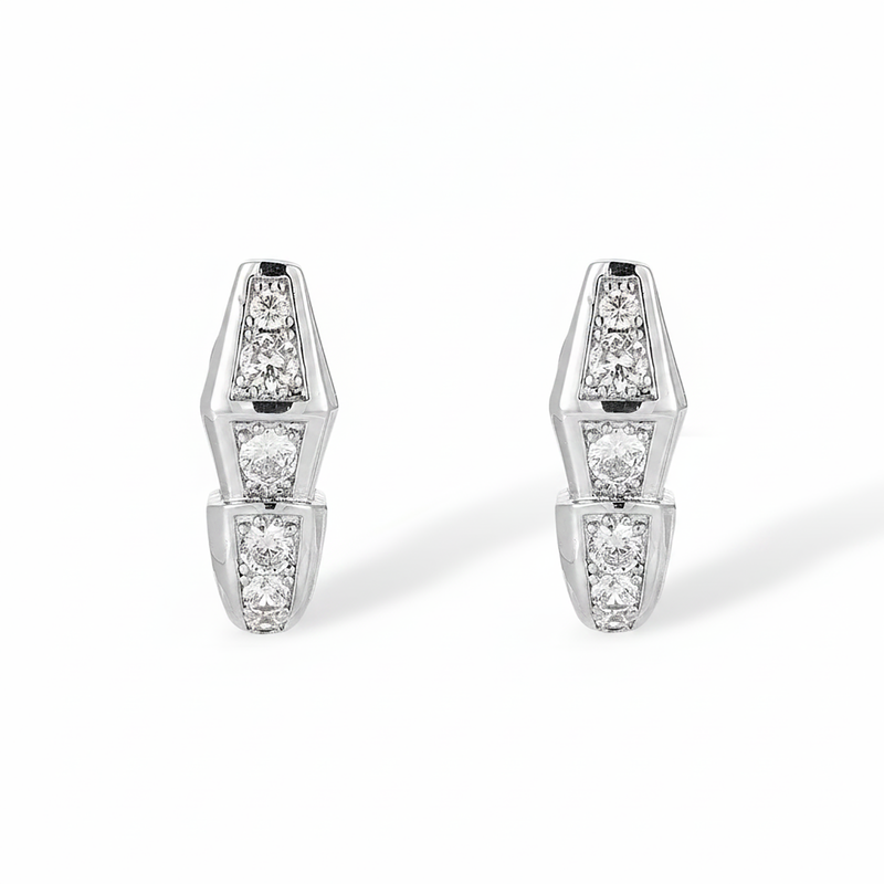 Stefanie 14K Gold Snake Earrings