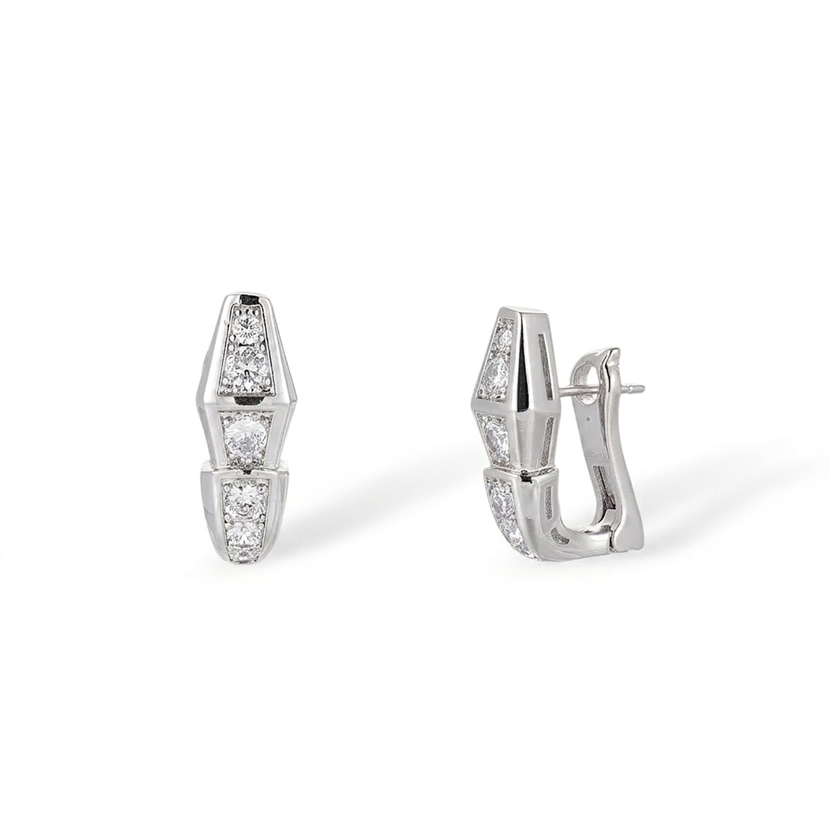 Stefanie 14K Gold Snake Earrings
