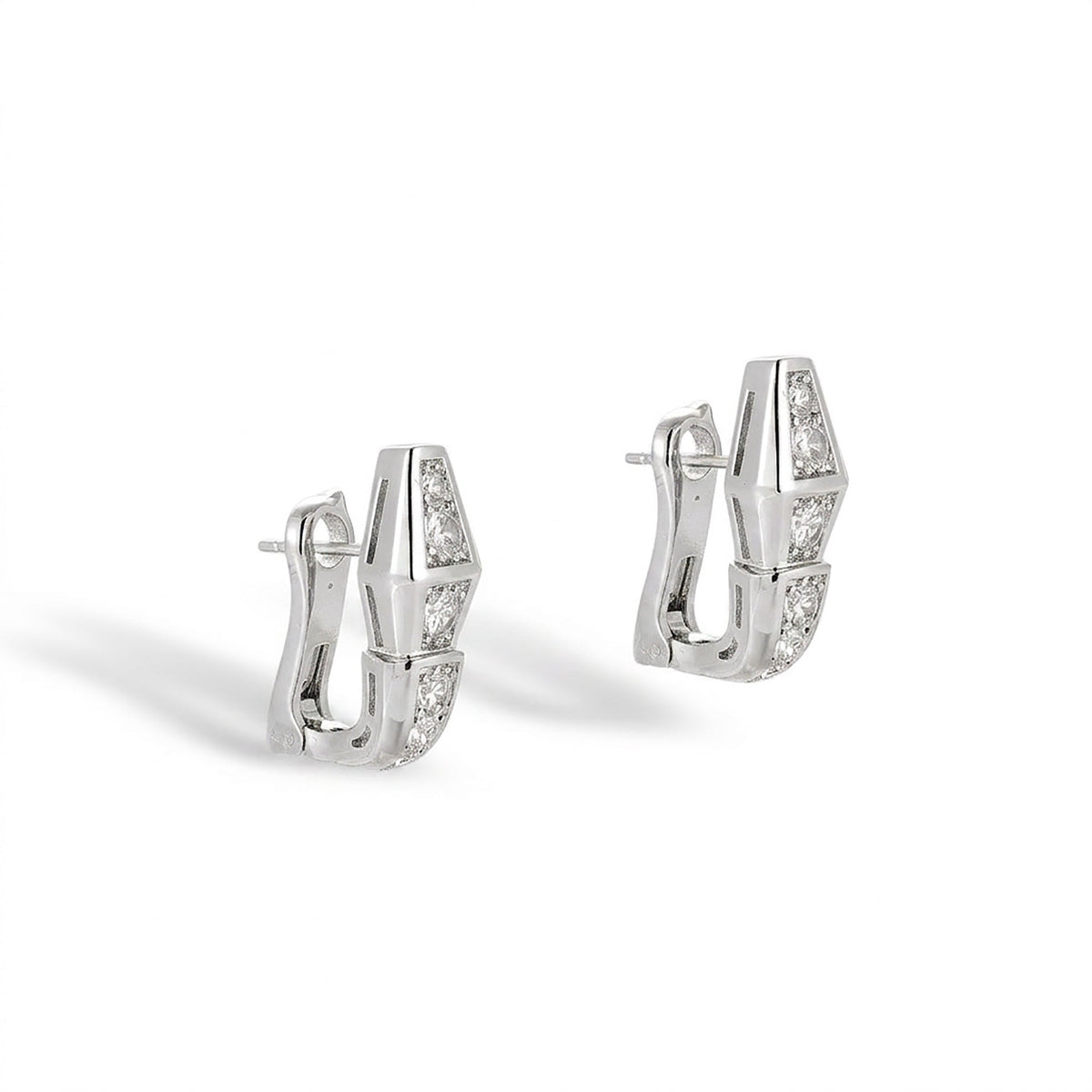 Stefanie 14K Gold Snake Earrings