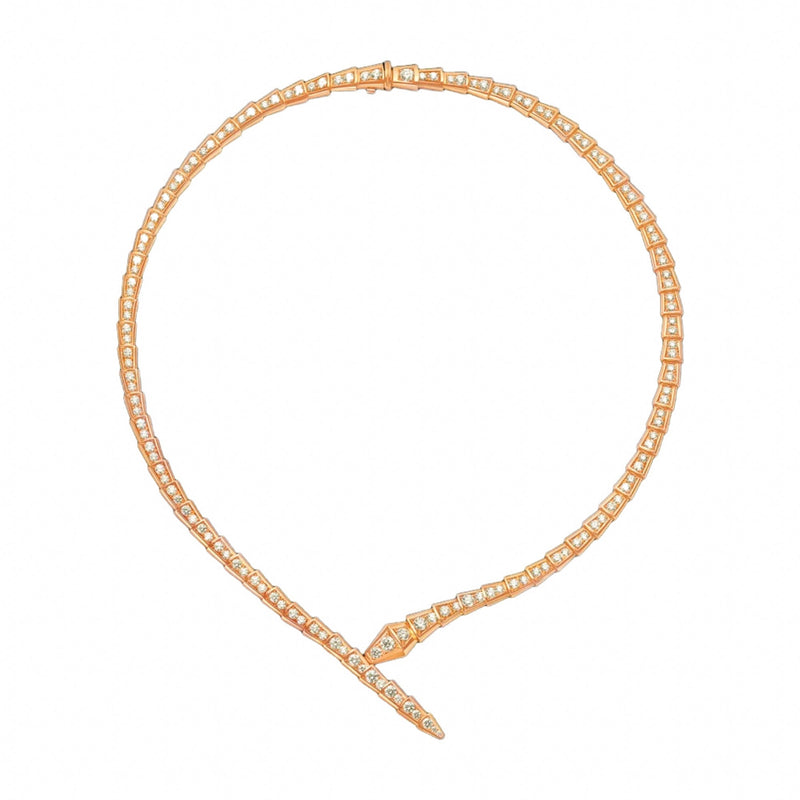 Stefanie 14K Gold Snake Necklace