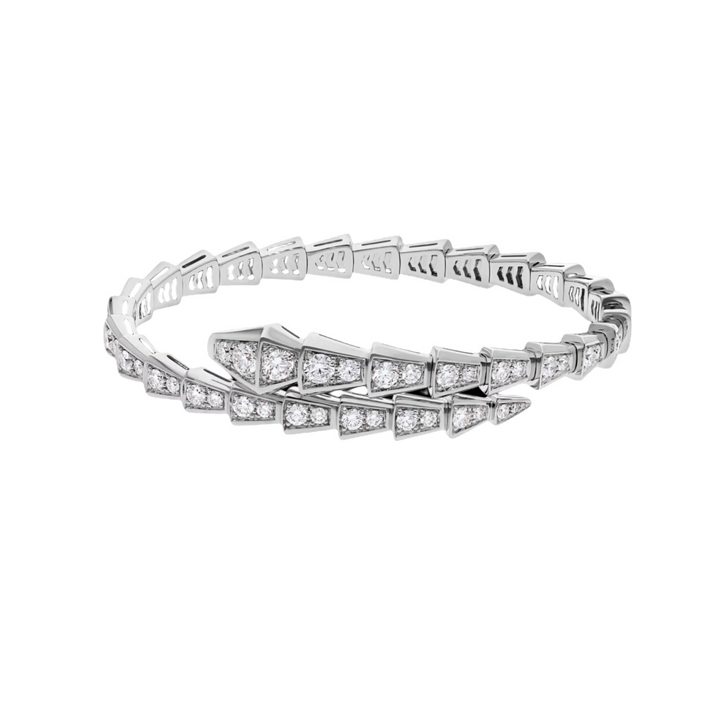 Stefanie 14K Gold Snake Open Bangle