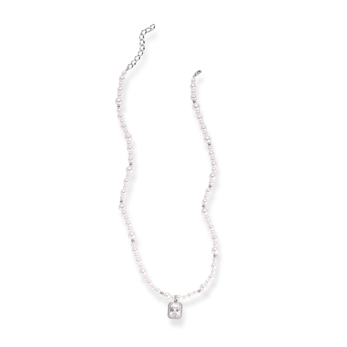 Sunhild White Radiant Pearl Necklace