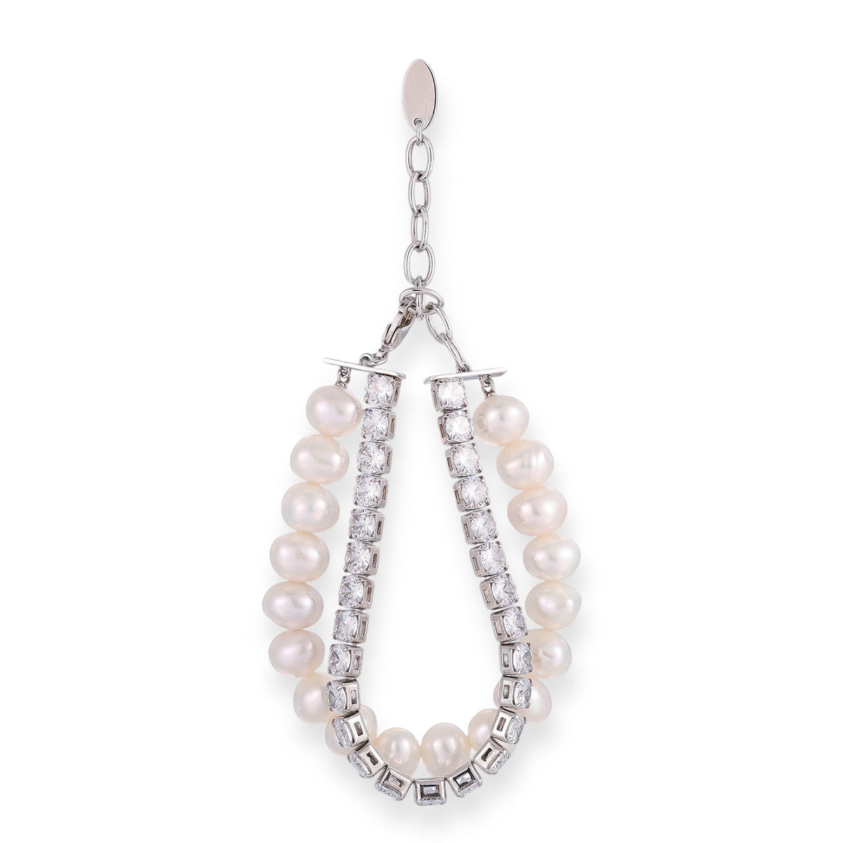 Sunwina White Pearl Double Layer Bracelet