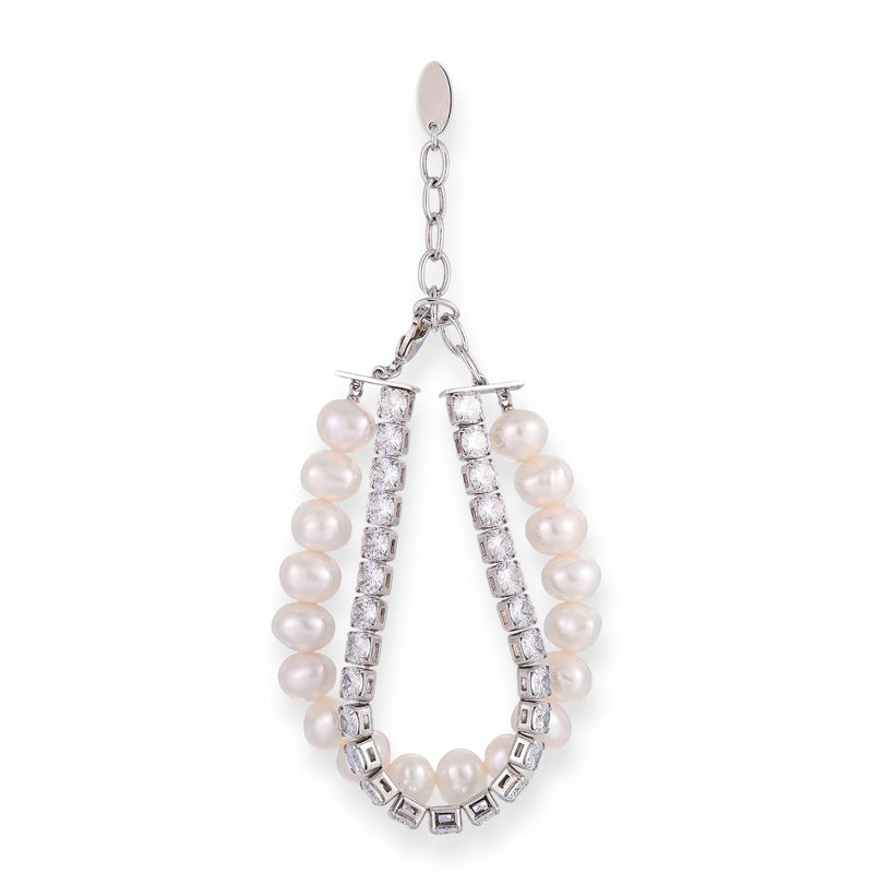 Sunwina White Pearl Double Layer Bracelet
