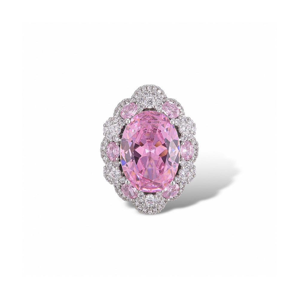 Susanne Pink Oval Ring