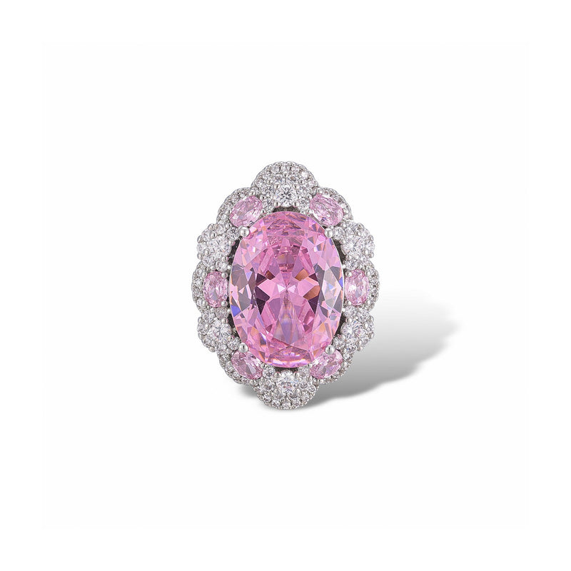Susanne Pink Oval Ring