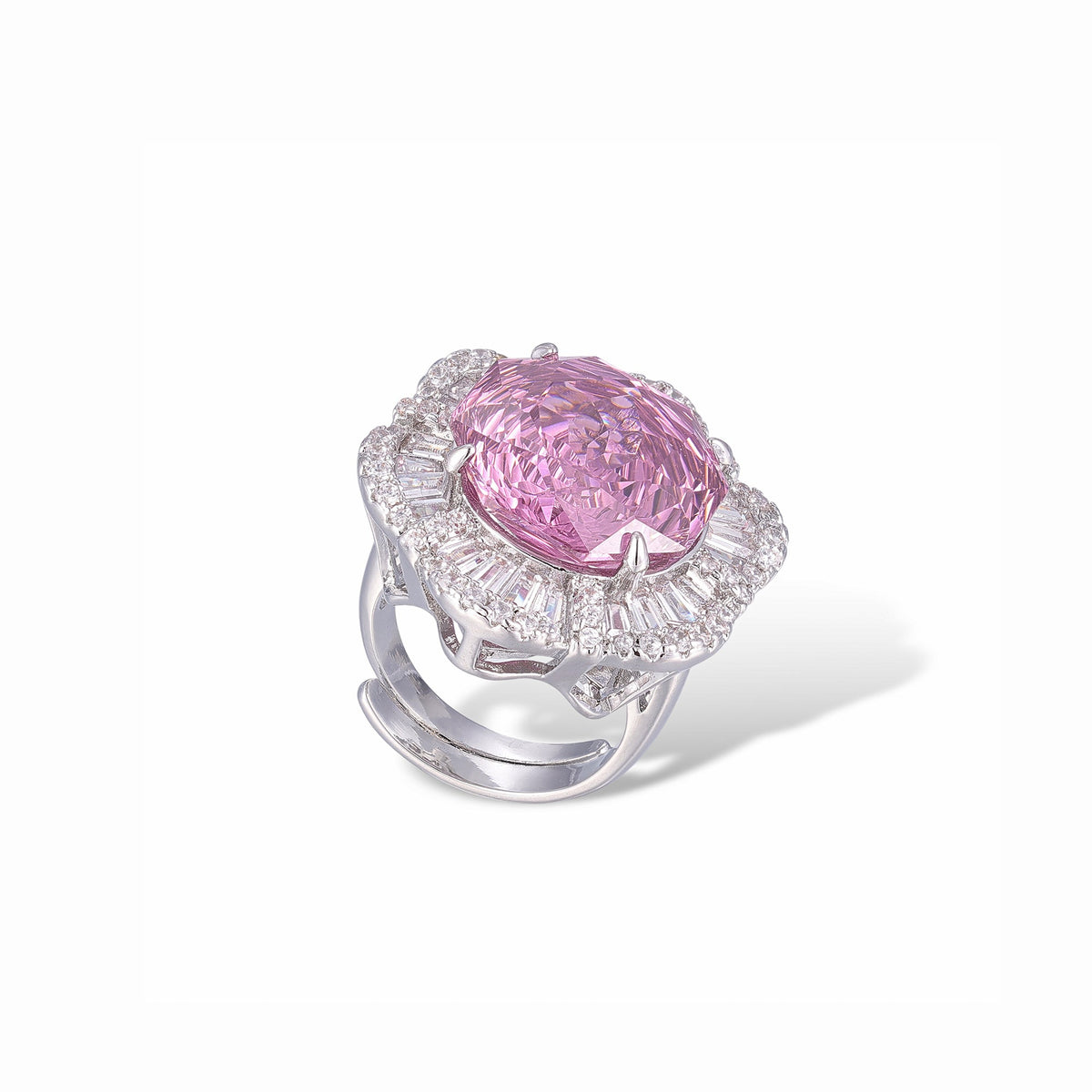 Susanne Pink Oval Ring